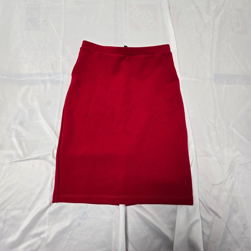 Wet Seal Knit Mini Skirt Small Red Style #MO 5083 100% Polyester